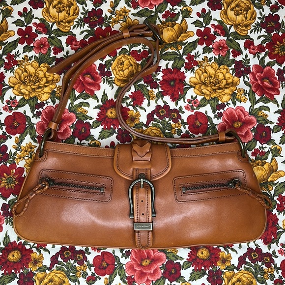 Eddie Bauer Bags Vintage Y2k Eddie Bauer Brown Leather Shoulder Bag